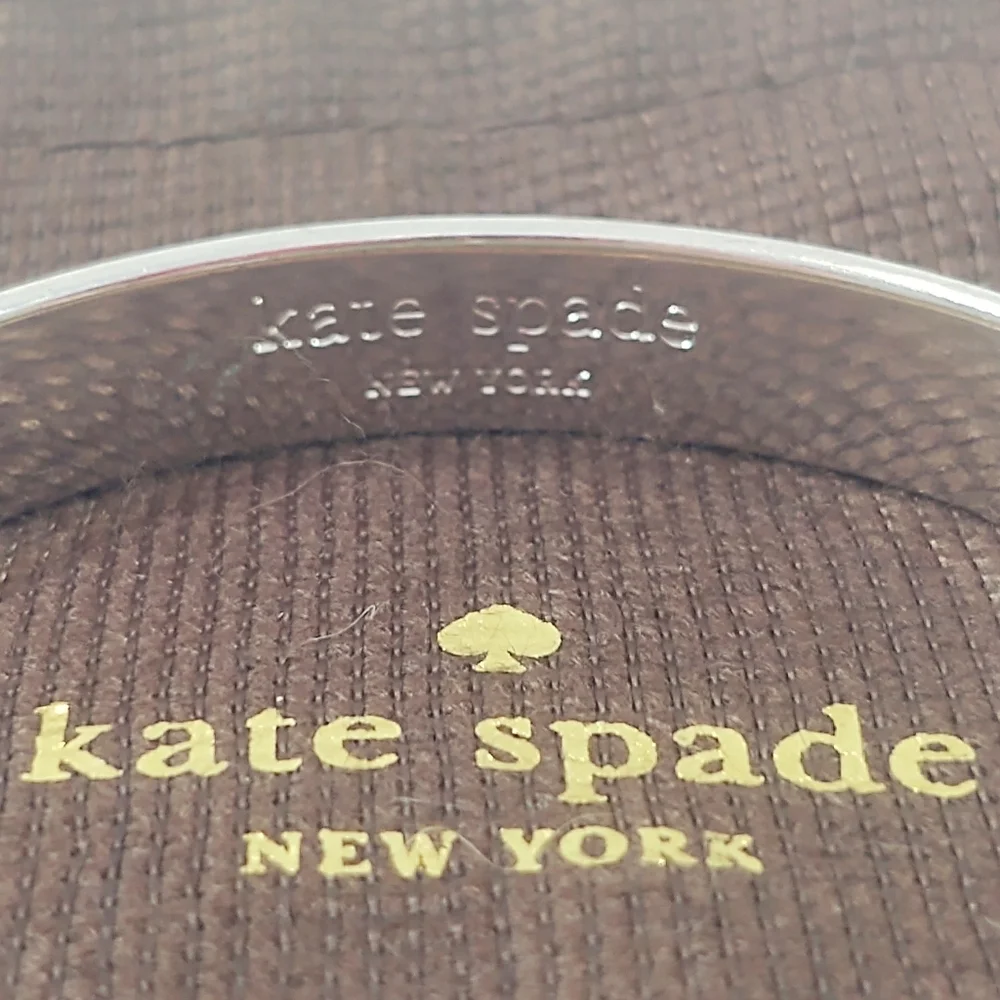 kate spade Look For The Silver Lining Idiom Silver Bangle Bracelet